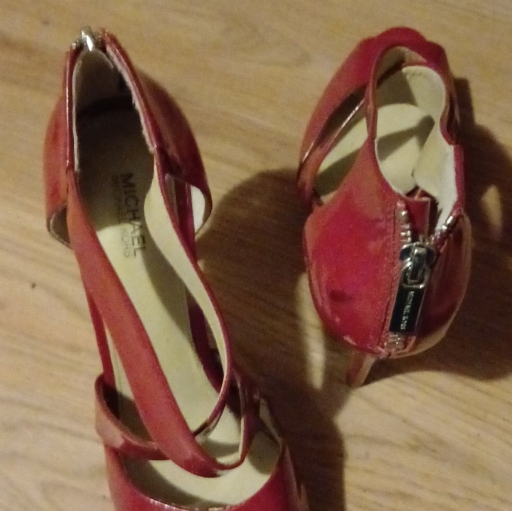 Michael Kors Strappy Red Heels